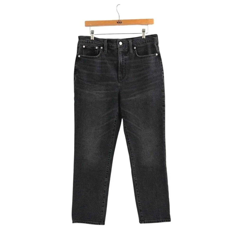 Madewell The Perfect Vintage Jeans Black High Rise Womens Size 30 Stretch Denim - Picture 1 of 11